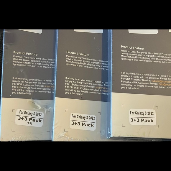 3 Boxes cell phone tempered glass for Galaxy S (2022). - Picture 2 of 5